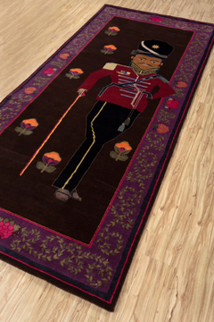 BESPOKE AKWS-7040 - Handmade rectangular fabric rug by Jaipur Rugs - view 3